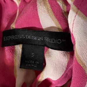 Express Pink Zebra Print Tank Top Size Small